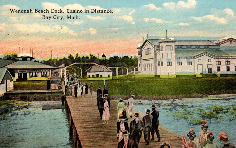 Wenona Park Dance Pavillion - Vintage Postcard (newer photo)